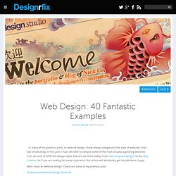 Web Design: 40 Fantastic Examples