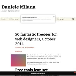 50 fantastic freebies for web designers, October 2014 - Daniele Milana