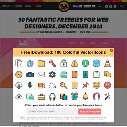 50 fantastic freebies for web designers, December 2014