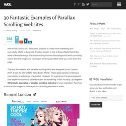 30 Fantastic Examples of Parallax Scrolling Websites