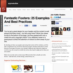 Fantastic Footers: 25 Examples And Best Practices