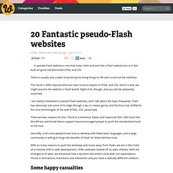 20 Fantastic pseudo-Flash websites