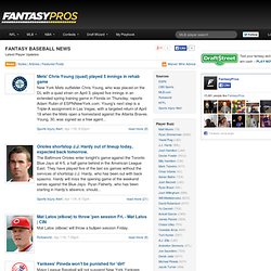Fantasy Baseball News