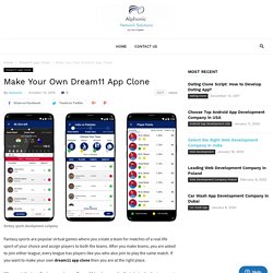 Make Your Own Dream11 App Clone