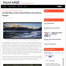 A Gold Mine of Free Stock Photos for Fantasy Images