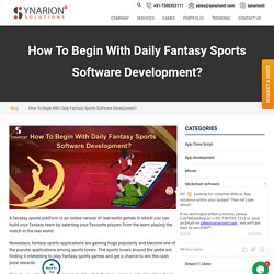 Get Fantasy Sports Software Solution