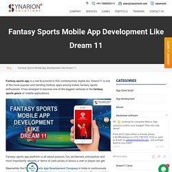 Are You Looking For Fantasy Sports App Like Dream11