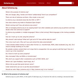 Preguntas frecuentes sobre schema.org - Ayuda de Herramientas para webmasters de Google