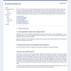 FAQ - Culturomics