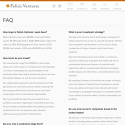 FAQ - Felicis Ventures