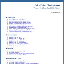 FAQ LaTeX