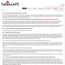 FAQ – tahoe-lafs