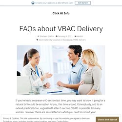 FAQs about VBAC Delivery