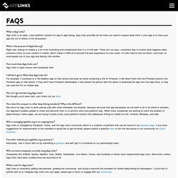 FAQs – App Links