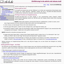 FAQs: Einführung in de.admin.net-abuse.mail