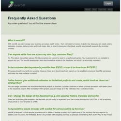 FAQs - everbill