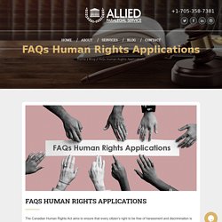 FAQs Human Rights Applications