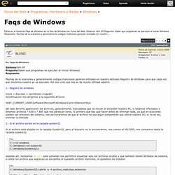 Faqs de Windows - Página 3