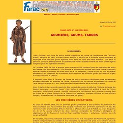 Le site de la Farac - GOUMIERS, GOUMS, TABORS