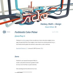 Farbtastic: jQuery color picker plug-in