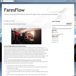 FaresFlow: How Do I Book Seats on Turkish Airlines