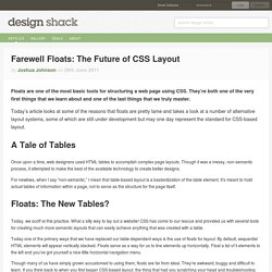 Farewell Floats: The Future of CSS Layout