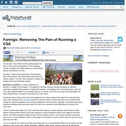 Farmigo: Removing The Pain of Running a CSA