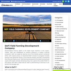 DeFi Yield Farming Development Company