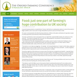 OFC report UK Farming – the value to wider society