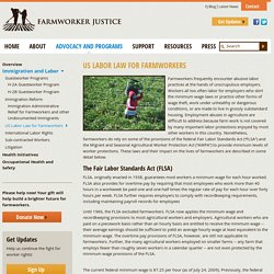US Labor Law for Farmworkers
