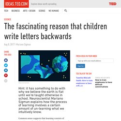 The fascinating reason that children write letters backwards