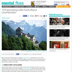 13 Fascinating Little Facts About Liechtenstein