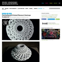 Fascinating 3D-Printed Fibonacci Zoetrope Sculptures