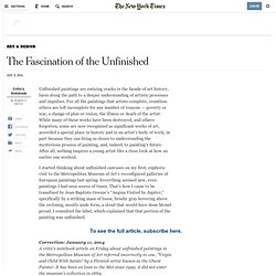 The Fascination of the Unfinished