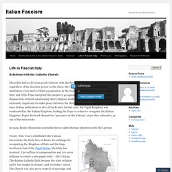 Life in Fascist Italy