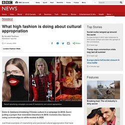 What high fashion is doing about cultural appropriation