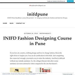 INIFD Fashion Designing Course in Pune