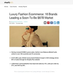 Luxury Fashion Ecommerce: 18 Brands Leading a Soon-To-Be $87B Market