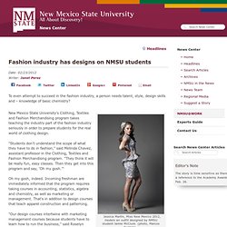 Fashion industry has designs on NMSU students