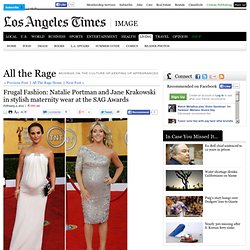 Frugal Fashion: Natalie Portman and Jane Krakowski in stylish maternity wear at the SAG Awards
