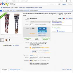 New Fashion Women's Soft Knitted Warm Multi Patterns Leggings Tights Pants Z010