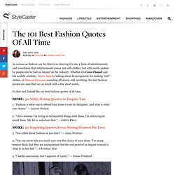 The 50 Best Fashion Quotes Ever