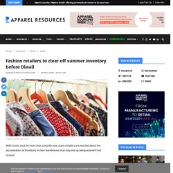 Fashion retailers to clear off summer inventory before Diwali