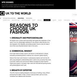 Fashion: Why the UK?