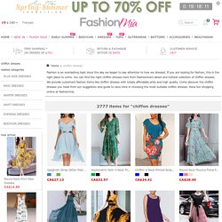 Fashion Elegant Chiffon Dresses At Fashionmia.com