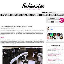 Fashionotes - The Use Of Digital Technology In Retail Stores