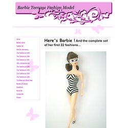 The Fashions of 1959 - Barbie Teenage Fashion Model