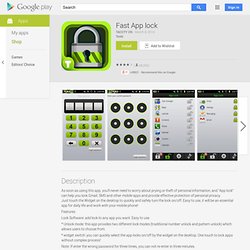 Fast App lock