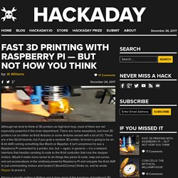 Fast 3D Printing with Raspberry Pi — But Not How You Think
