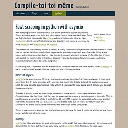 Fast scraping in python with asyncio